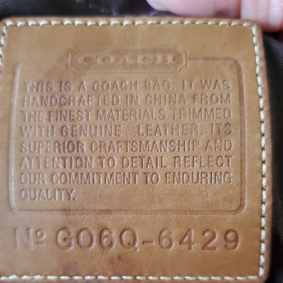 Coach Tan and Brown Diaper Bag 15 X 11.5  Signature Tote With Dust Bag - Picture 13 of 16